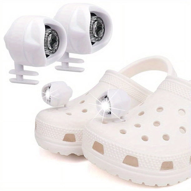 2pcs LED Light IP67 Waterproof Shoes Lights Charms For Dog Walking, Camping, Hiking, 3 Lighting Modes Shoes Decorative Light For Adults Kids