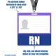 thumbnail image 2 of RN Badge Buddy azul horizontal de alta resistencia para residentes, 2 of 3