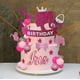 thumbnail image 5 of Set de decoración para tartas con purpurina, feliz cumpleaños, fans de Barbie, 5 of 6