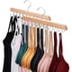 thumbnail image 1 of Bra Hanger Necamocu, organizador de armario de madera con 40 ganchos, paquete de 2, 1 of 7