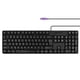 thumbnail image 1 of Teclado M MC Saite PS2 con cable, 104 teclas, resistente al agua, negro, 1 of 6