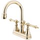 thumbnail image 1 of Grifo para baño Kingston Brass Templeton de 4" tipo centerset, latón pulido, 1 of 1