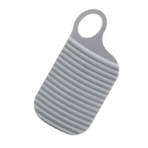 Magideal - Tabla De Lavado Portátil Con Mango De Silicona Conveniente Para Llevar Tabla De Lavar Antideslizante Gruesa Para Accesorios De Lavandería Hogar Estudi Gris