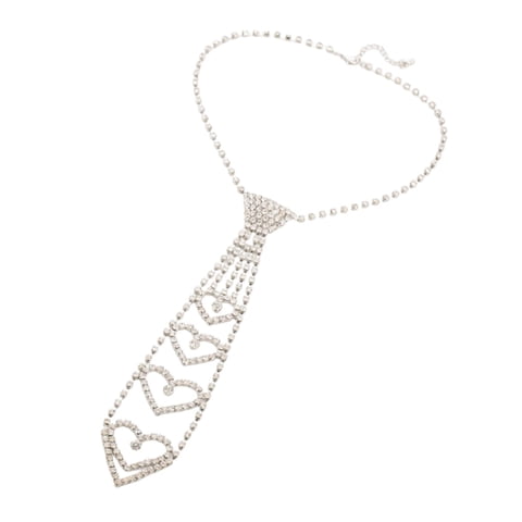 Ioensy - Corbata De Diamantes De Imitación, Elegante Corbata De Diamantes De Imitación Para Fiestas, Bodas De Halloween