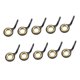 thumbnail image 3 of 10x Guías de ca?a de pescar de acero inoxidable Kit de reparación de punta de ca?a de pescar Oro 8, 3 of 5