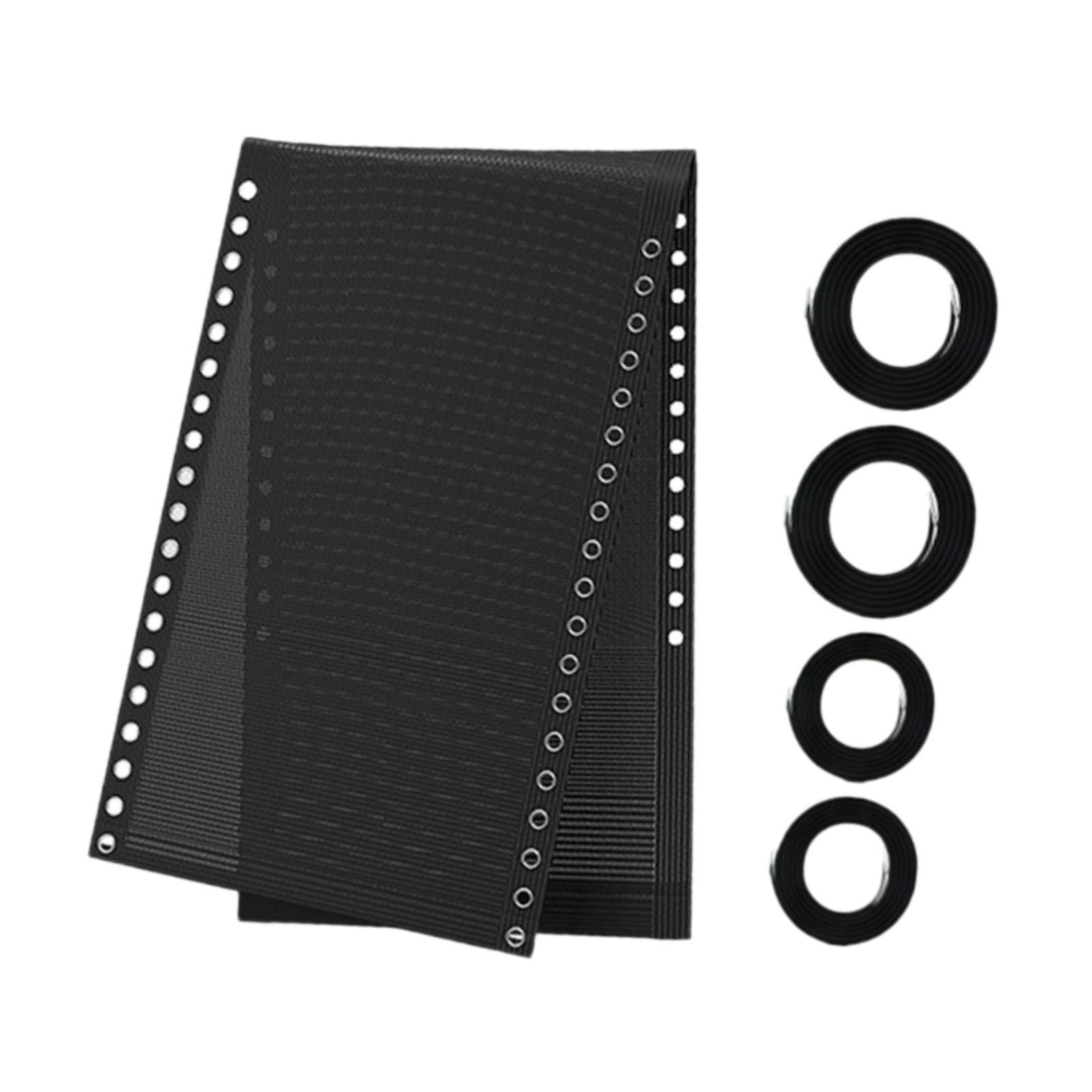 Magideal - Lona De Recambio Para Silla Forro Para Tumbona De Jardín Tela De Malla Elástica Y Repuesto Para Silla Plegable De Fácil Instalación Adecuado Para Terr Negro