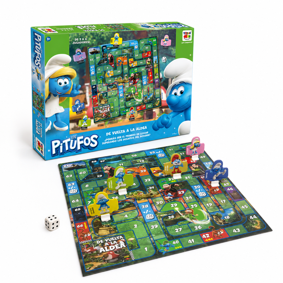 Juego de Mesa Vuelta A La Aldea - Los Pitufos