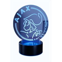 Lampara Ilusion 3D Ajax De 7 Colores, Base Touch