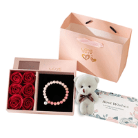 Global Movil Mr - Set De Regalo Rosas Peluche San Valentín Amor Amistad Madre