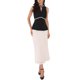 thumbnail image 2 of INSPIRE CHIC Blusas sin mangas para mujer con cuello halter, cuentas, cuello simulado, abertura, peplum, cóctel, M Negro, 2 of 6