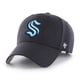 thumbnail image 4 of Gorra 47 Seattle Kraken MVP azul marino mezcla de lana con velcro, 4 of 5