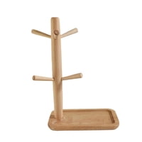 Bothyi - Bandeja De Madera Para Llaves, Bandeja Organizadora Para Entrada, Bandeja Para Teléfono, Dormitorio, Oficina, Base Rectangular