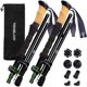 thumbnail image 1 of Trekology TrekZ Cork Grip Collapsible Lightweight Hiking Trekking Poles, 1 of 3