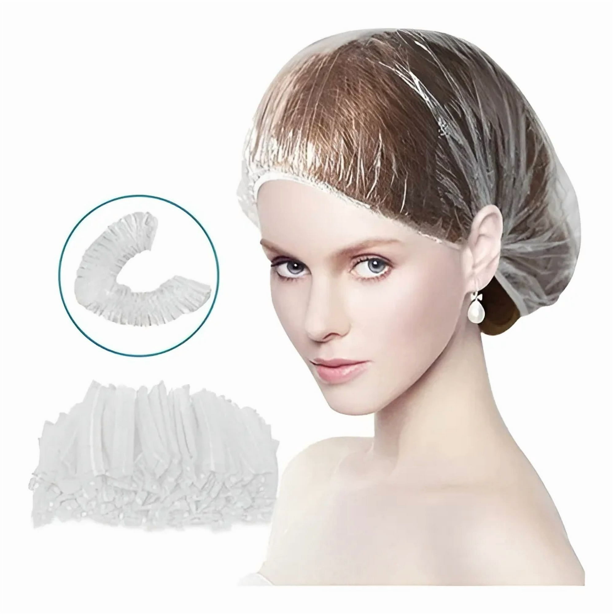 Linastore - Pack 100 Gorros Desechable Transparente Para La Ducha O Baño