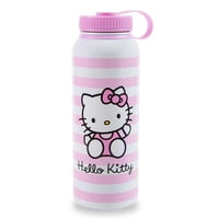 Silver Buffalo - Botella De Agua Sanrio Hello Kitty Pink 1.25L De Acero Inoxidable
