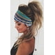 thumbnail image 3 of Diademas bohemias para mujer, bandas elásticas anchas para el cabello, turbantes anudados, bandas para la cabeza para yoga, correr, diadema elástica, elegantes diademas envolventes, accesorios para el, 3 of 7