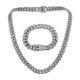 thumbnail image 2 of Cadena Cubana Punk Para Hombres Collar Pulsera Joyería Colgante Regalo Plata, 2 of 5