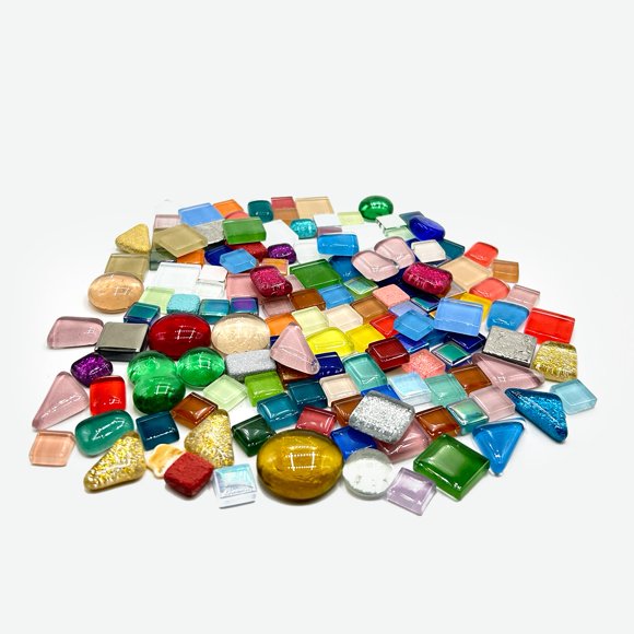 Mosaicos de vidrio Giftmeet 150 piezas colores surtidos para manualidades