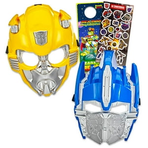 Set De 2 Paquetes De Máscaras Transformers Para Niños Con Optimus Prime Y Bumblebee