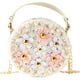 thumbnail image 1 of Bolso bandolera para niña con flores de perla, minibolsos de princesa adorables, 1 of 5