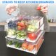 thumbnail image 2 of Organizador de nevera Pomeat, paquete de 10 unidades con tapas de 220, 51 y 16 onzas, 2 of 7