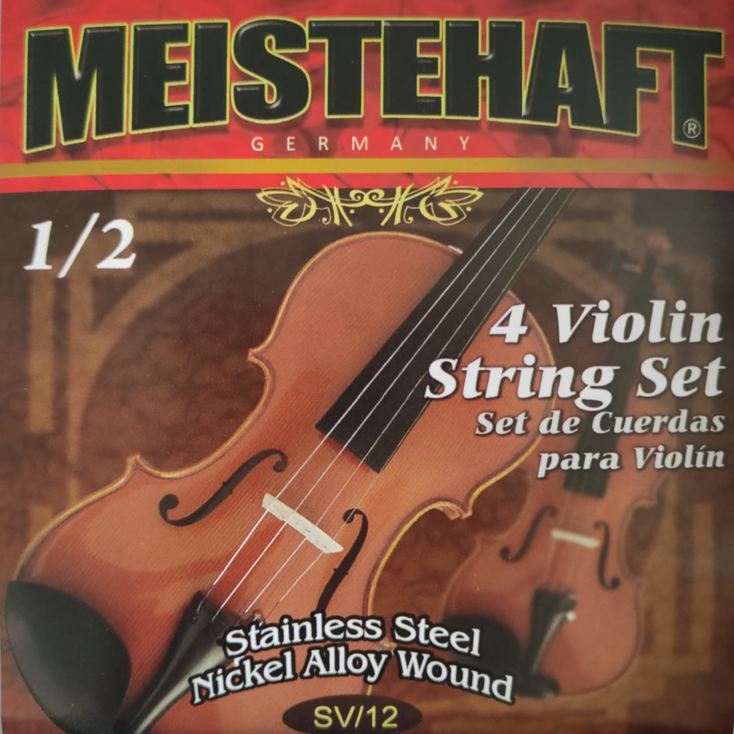 Set De Cuerdas Para Violin 1/2 Meistehaft Sv/12