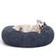 thumbnail image 1 of Cama ortopédica MIXJOY para mascotas, redonda, lavable, gris y azul, 1 of 7