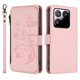 thumbnail image 2 of Funda Cartera Mariposa para [Xiaomi 15T] con Soporte y Cremallera Rosa, 2 of 6