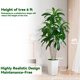 thumbnail image 2 of Árbol de dracaena artificial FSOHOI con maceta alta blanca de 6 pies, 2 of 7
