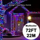 thumbnail image 1 of Add a Magical Glow to Your Home & Garden - 300LEDs Solar-Powered Copper Wire String Lights in 8 Modes!, 1 of 3