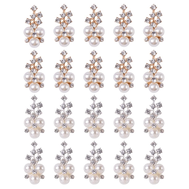 20 abalorios de de imitación ostentosos DIY, Mini de cristal para la fabricación de joyas, adornos para prendas, pulseras, suministr