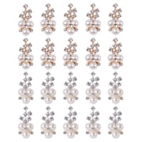 Magideal - 20 Abalorios De De Imitación Ostentosos Diy, Mini De Cristal Para La Fabricación De Joyas, Adornos Para Prendas, Pulseras, Suministr