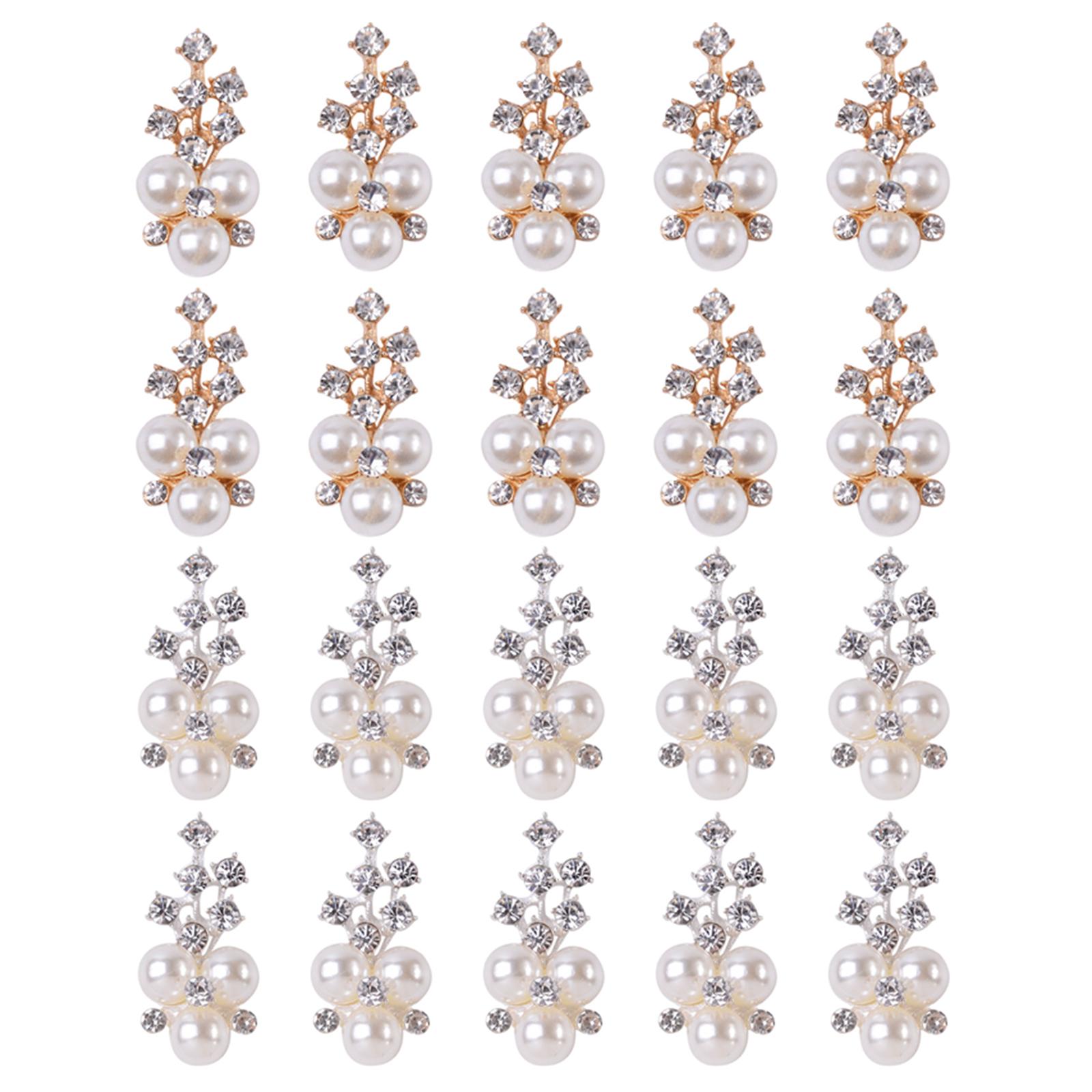 Magideal - 20 Abalorios De De Imitación Ostentosos Diy, Mini De Cristal Para La Fabricación De Joyas, Adornos Para Prendas, Pulseras, Suministr