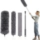 thumbnail image 1 of 4pcs, Microfiber Feather Duster, Retractable And Flexible Duster With Long Extension Bar Washable Lightweight Duster For Cleaning Ceiling Fans, High Ceilings, Blinds, Furniture, Cars, 1 of 4