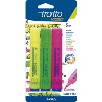 Destacador Punta Biselada 3 Colores  Giotto