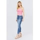 thumbnail image 5 of Top Camisola de Malla con Tirantes Elásticos, Cuello en V y Detalle Fruncido, 5 of 5