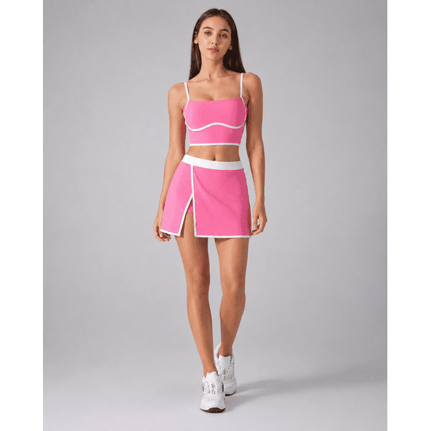 Conjunto Deportivo Mujer Top y Falda Short Premium