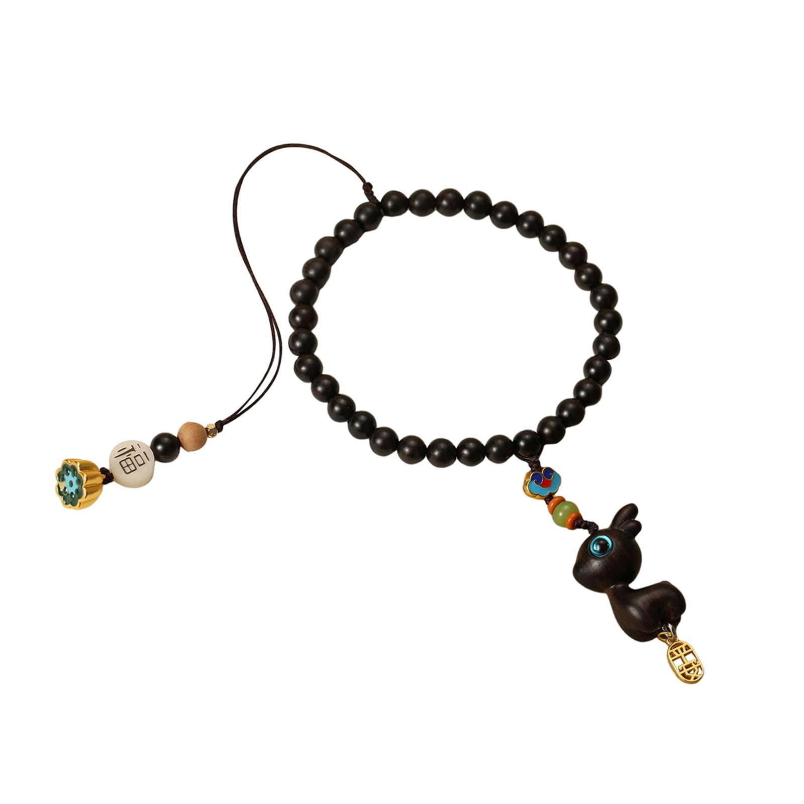 Magideal - Encanto Del Espejo Retrovisor, Accesorios Colgantes Del Espejo Retrovisor, Decoración Del Feng Shui, Decoración Del Espejo Retrovisor Chino, Decoració Ébano