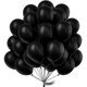 thumbnail image 1 of Globos PartyWoo negros de látex mate, 12 pulgadas, 101 unidades, 1 of 3