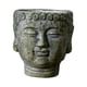 thumbnail image 1 of Maceta con cabeza de Buda, contenedor de plantas, bonsái, adorno creativo, decoración, florero, macetero para interior, escritorio, oficina y exterior Verde, 1 of 5