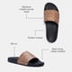 thumbnail image 3 of Sandalias Pool Slide Coach para hombre, de lona revestida, color tostado, talla 13, 3 of 5