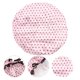 thumbnail image 3 of Unique Bargains 1 Pc Gorro de Ducha de Doble Capa con Puntos para Mujeres para Baño Vacaciones Viaje Satén PEVA Rosa, Marrón, 3 of 3