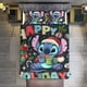 thumbnail image 1 of HAPPY HOLIDAYS Stitch 3 Pieces Duvet Cover Set Full Size Super Soft Fade Resistant Microfiber, 1 of 4