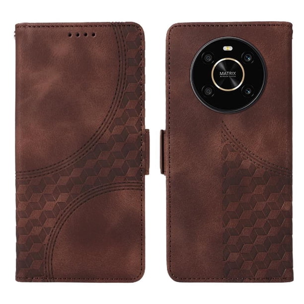 Carcasa FOXDOCK Honor Magic 4 Lite de cuero PU, diseño acolchado clásico, protección contra caídas y rayones