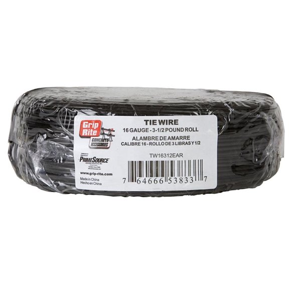 Tie Wire Grip-Rite TW16312EAR 16GA, rollo de 1,6 kg, 10 rollos