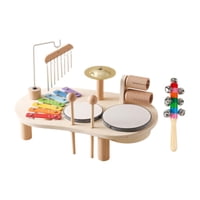 Magideal - Juego De Batería De Xilófono De Madera Para Percusión, Coordinación Mano-Ojo, Piano Para Bebés, Xilófono De Juguete Para Niños Y Niñas De 3, 4, 5 Y 6
