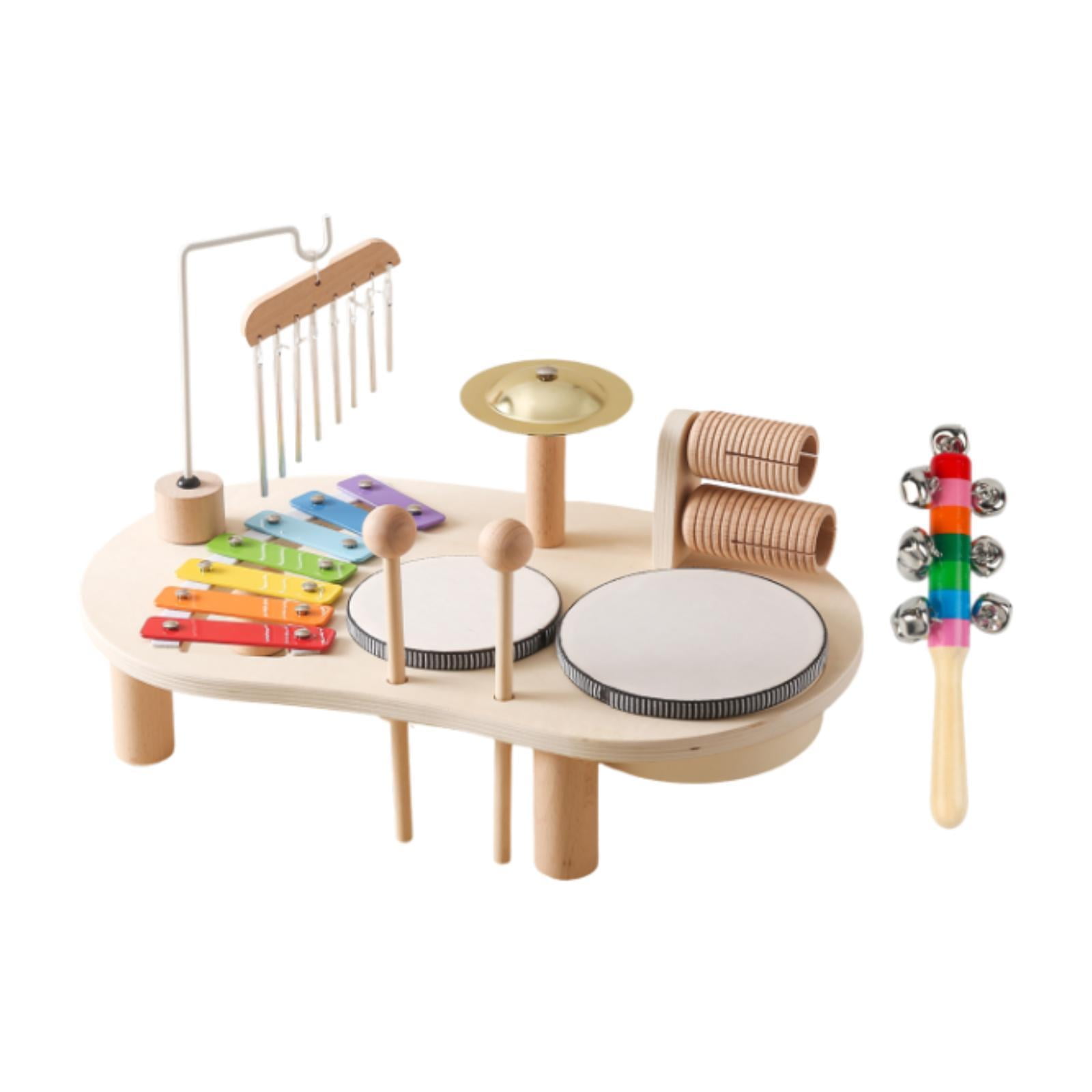 Magideal - Juego De Batería De Xilófono De Madera Para Percusión, Coordinación Mano-ojo, Piano Para Bebés, Xilófono De Juguete Para Niños Y Niñas De 3, 4, 5 Y 6