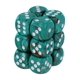 thumbnail image 1 of Dice Chessex Marble Oxi-Cobre/Blanco 16 mm D6 (12 unidades), 1 of 2