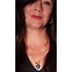 thumbnail image 3 of Collar Miranda con Cristal austriaco perlas de Rio chapado en oro 18k, 3 of 3
