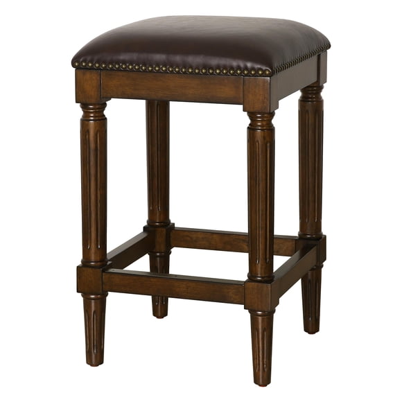 Taburete New Ridge Home Goods Manchester 27H, color nogal